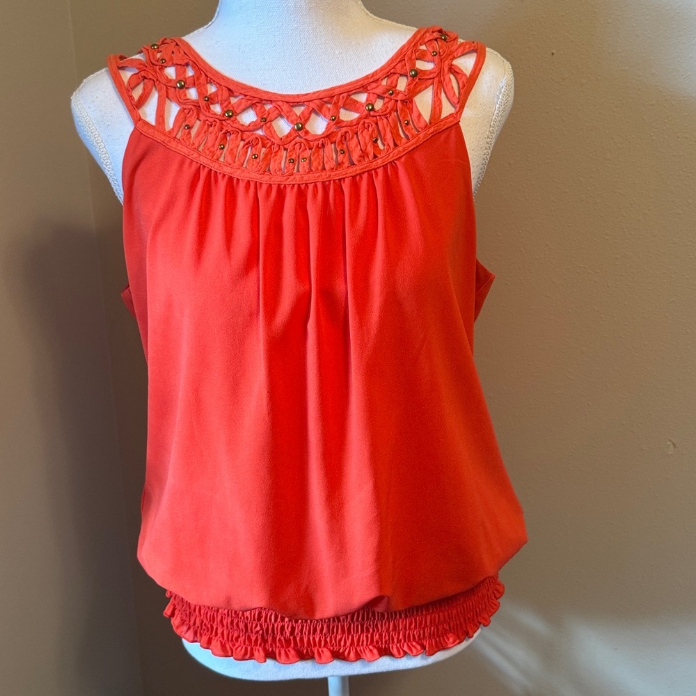 A. Byer Coral Tank Blouse - Large